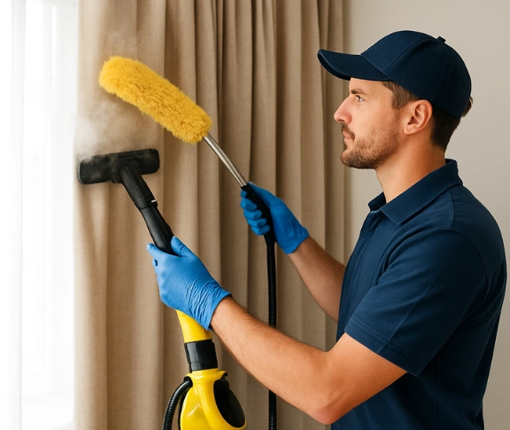 Trusted blind cleaning technician Matty Curtain Cleaning tarragindi QLD