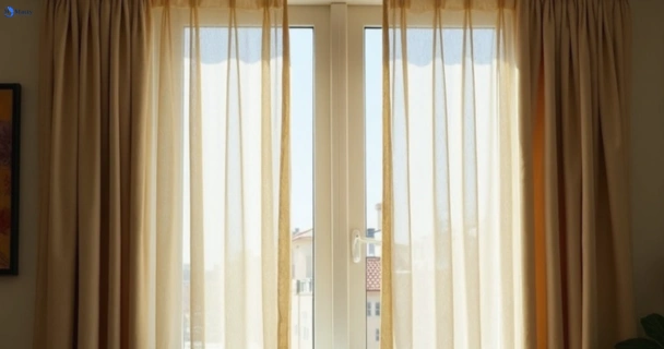 Dusty and dull curtains in tarragindi before steam cleaning